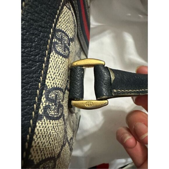 Gucci Ophidia small blue GG Boston bag - Picture 15 of 16